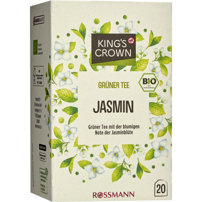 KING'S CROWN Bio Groene Thee Jasmijn 30g