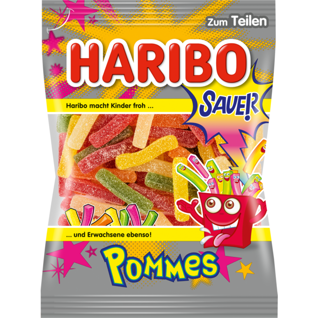 HARIBO Zure Frietjes 175g