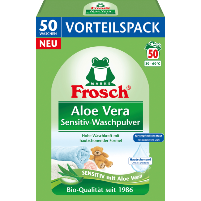 FROSCH Aloe Vera Sensitive Waspoeder Voordeelverpakking