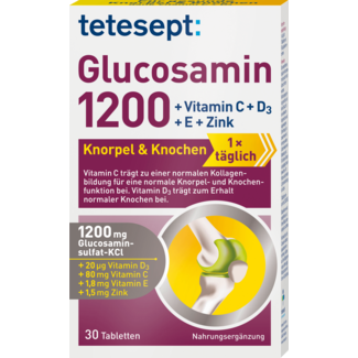 tetesept Tetesept Glucosamine 1200 Kraakbeen + Botten