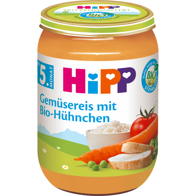 Hipp Menu Groente Rijst & Kip 190g