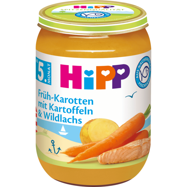 Hipp Menu Worteltjes Aardappelen & Wilde Zalm 190g