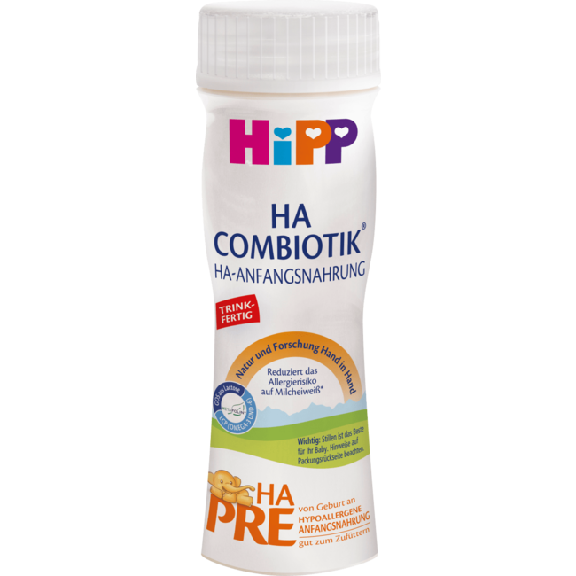 Hipp Pre HA Combiotik Zuigelingenvoeding Drinkklaar 200ml