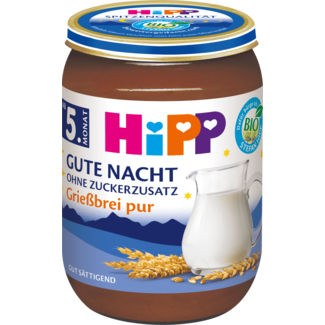 HIPP Hipp Welterusten Griesmeelpap 190g