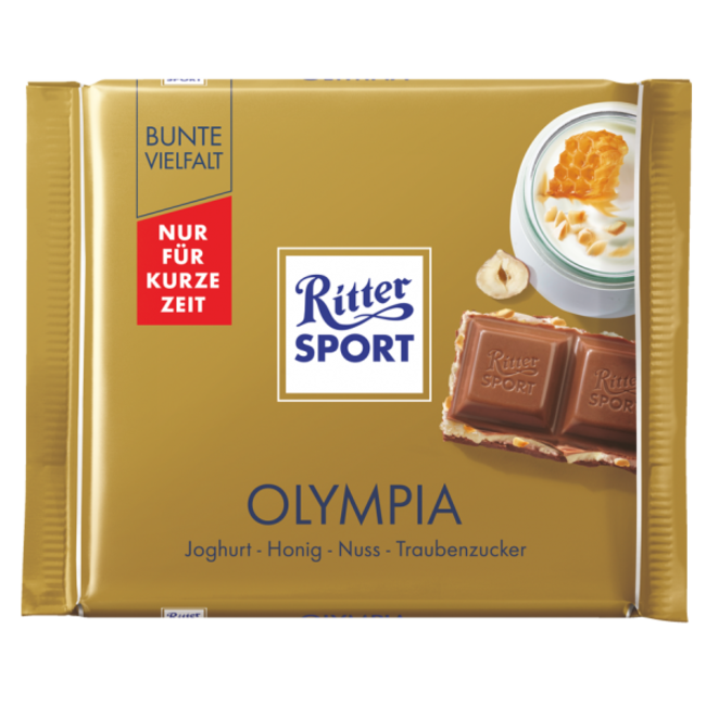 RITTER SPORT Melkchocolade Olympia 100g