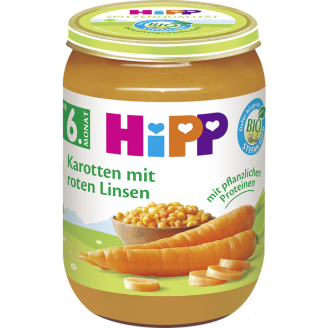 Hipp Menu Wortelen & Rode Linzen 190g