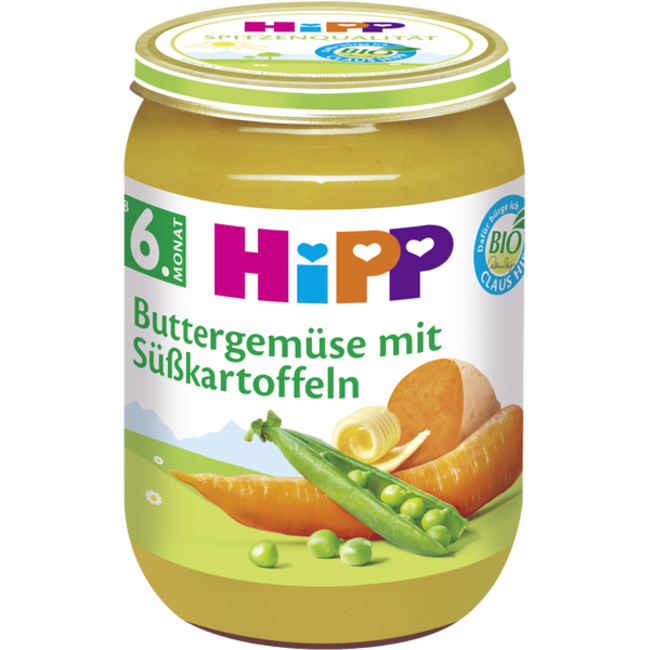 Hipp Menu Botergroenten & Zoete Aardappelen 190g