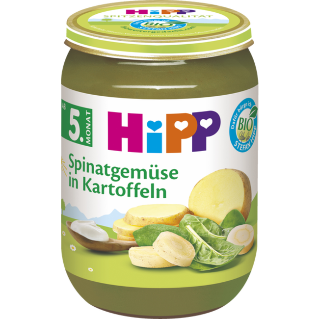 Hipp Menu Spinazie & Aardappelen 190g