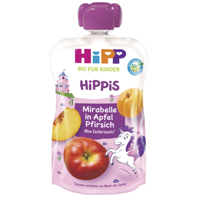 Hipp Hippis Mirabelle Appel & Perzik 100g