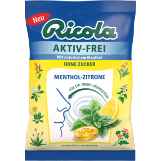 RICOLA RICOLA Actief-Vrij  Menthol-Citroen Kruidenpastilles