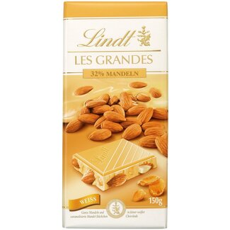 LINDT LINDT Bar Les Grandes Amandelen 32% Witte Chocolade