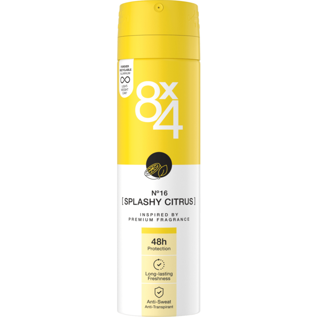 8x4 Deospray N.16 Splashy Citrus 150mL