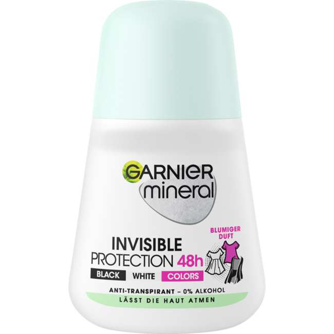 Garnier Deo Roll On Mineral Invisible Protection 48h 50mL