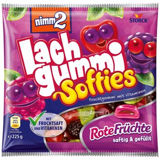 Nimm2 Nimm2 Lachgummi Softies Rood Fruit 225g