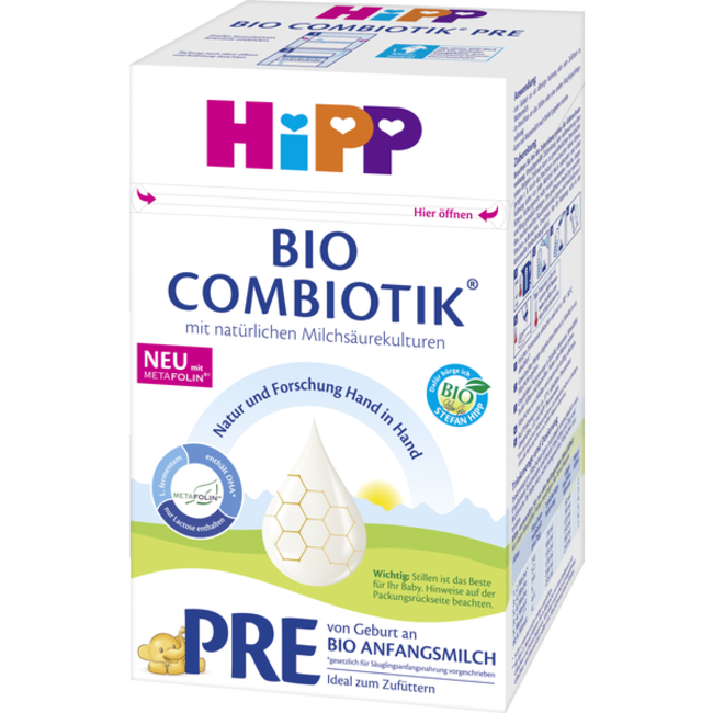 Hipp Bio Zuigelingenmelk PRE Combiotic Vanaf de Geboorte 600g