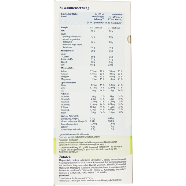 Hipp Kindermelk Combiotic Vanaf 1+ Jaar 600g