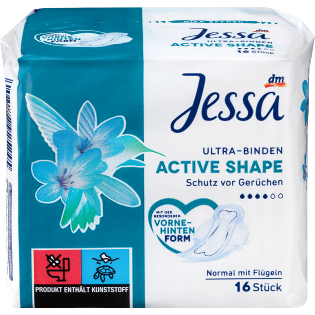 Jessa Ultra Maandverband Active Shape 16st