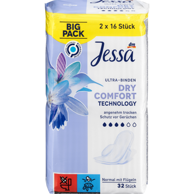 Jessa Ultra Maandverband Dry Comfort BigPack 32st
