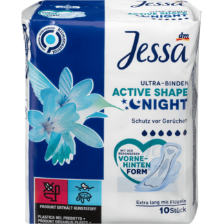 Jessa Jessa Ultra Maandverband Active Shape Night