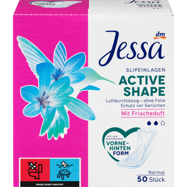 Jessa Inlegkruisjes Active Shape Frisse Geur 50st