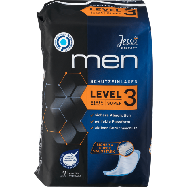 Jessa Discreet MEN Incontinentie Verband Level 3 Super 9st