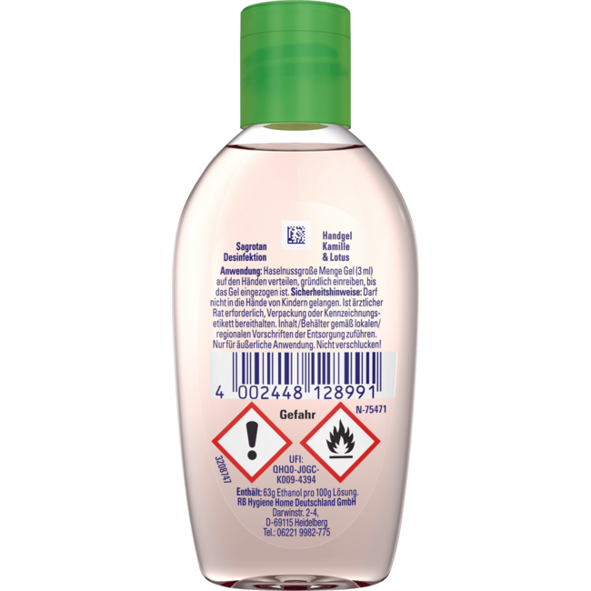 SAGROTAN Desinfecterende Handgel Kamille & Lotus 50ml