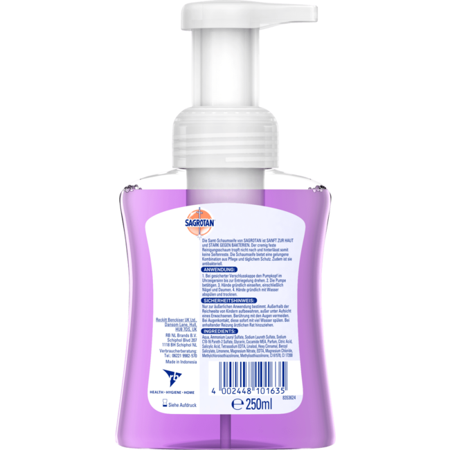 SAGROTAN Schuimzeep Vanille & Orchidee 250ml