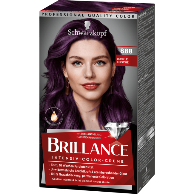 Schwarzkopf Brillance Haarverf Donkere Kers 888