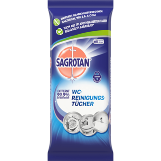 SAGROTAN SAGROTAN Toiletreinigingsdoekjes 60st