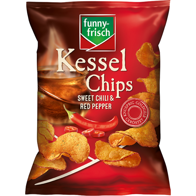 Funny Frisch Kessel Chips Sweet Chili & Red Pepper 120g