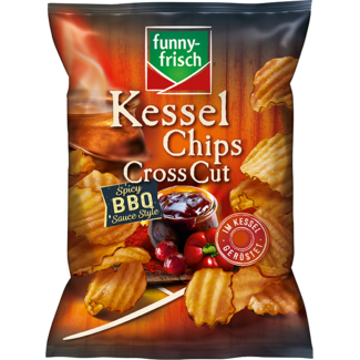 Funny Frisch Funny Frisch Kessel Chips Spicy BBQ Style Cross Cut