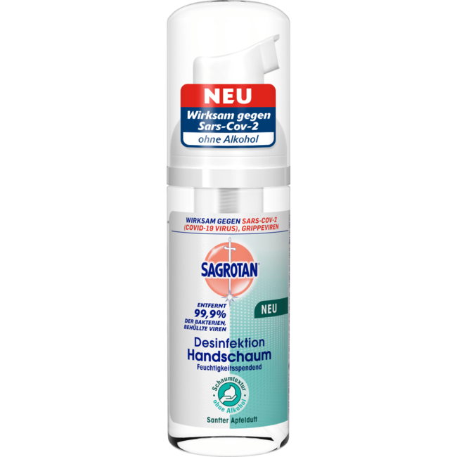 SAGROTAN Desinfecterende Handschuim Reisverpakking 50ml