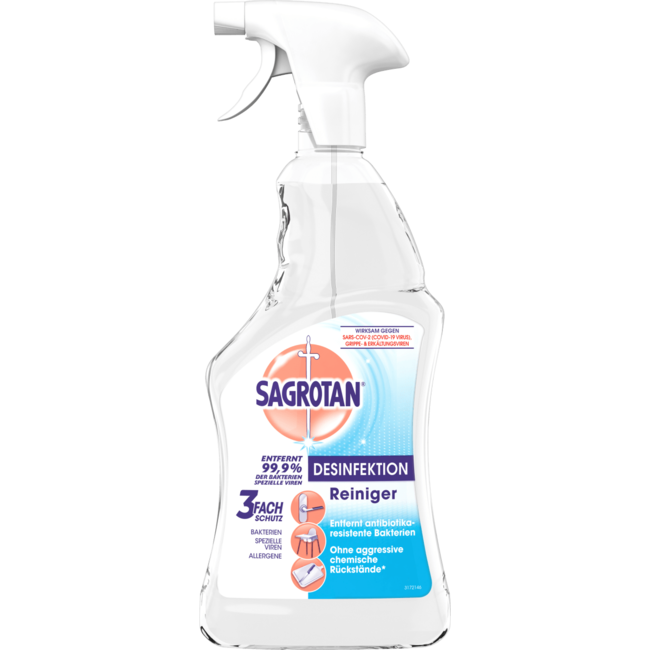 SAGROTAN 3-Voudige Desinfecterende Allesreiniger 500ml