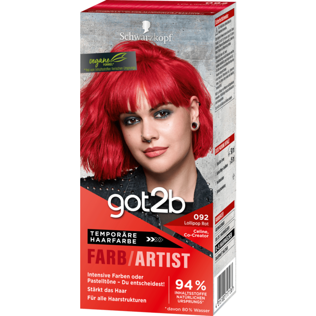 Schwarzkopf Got2b Color Artist Lollipop Red 092