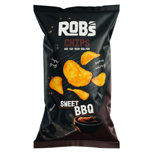 Rob's Sweet BBQ Chips 120g