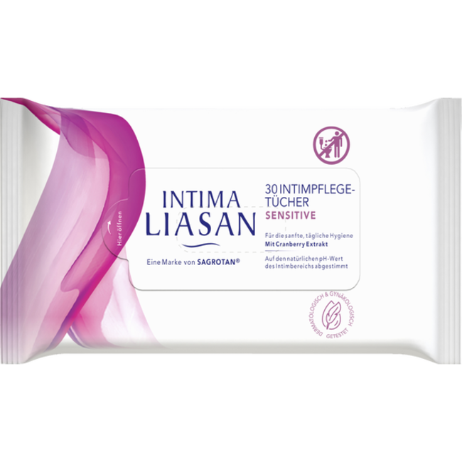 SAGROTAN Intieme Verzorgingsdoekjes Intima Liasan Sensitive 30st