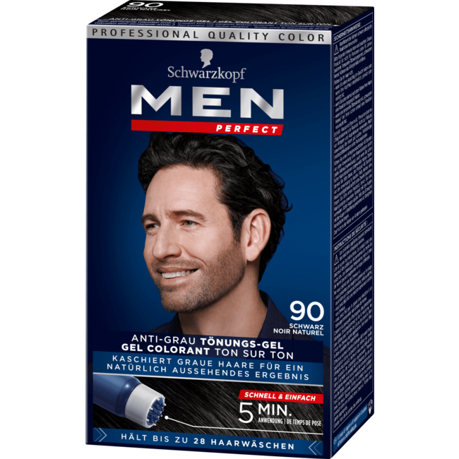 Schwarzkopf Men Perfect Haarverf Natuurlijk Zwart 90