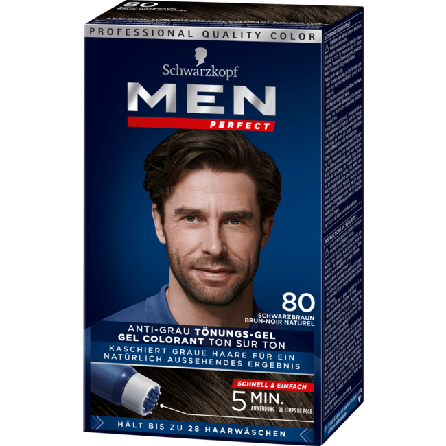 Schwarzkopf Men Perfect Haarverf Natuurlijk Zwartbruin 80