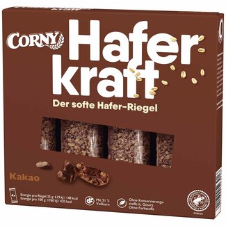 CORNY CORNY Haverrepen Haferkraft Cacao 4x35g