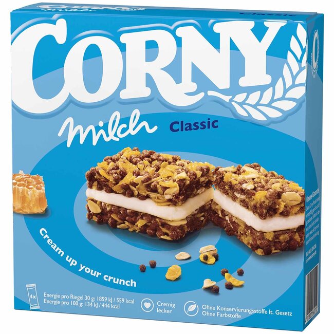 CORNY Mueslirepen Milk Classic 4x30g