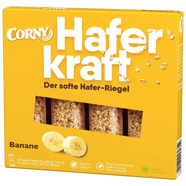 CORNY Haverrepen Haferkraft Banana 4x35g