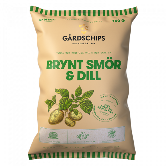 Gårdschips Browned Butter & Dill Chips 150g