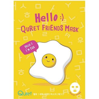 Quret Quret Hello Friends Sheet Mask Egg