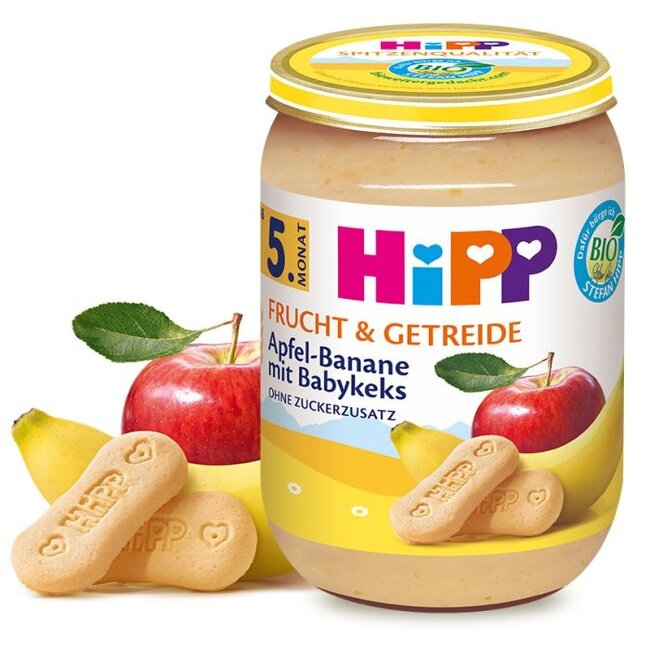Hipp Fruit & Granen - Appel Banaan & Baby Biscuits 190g