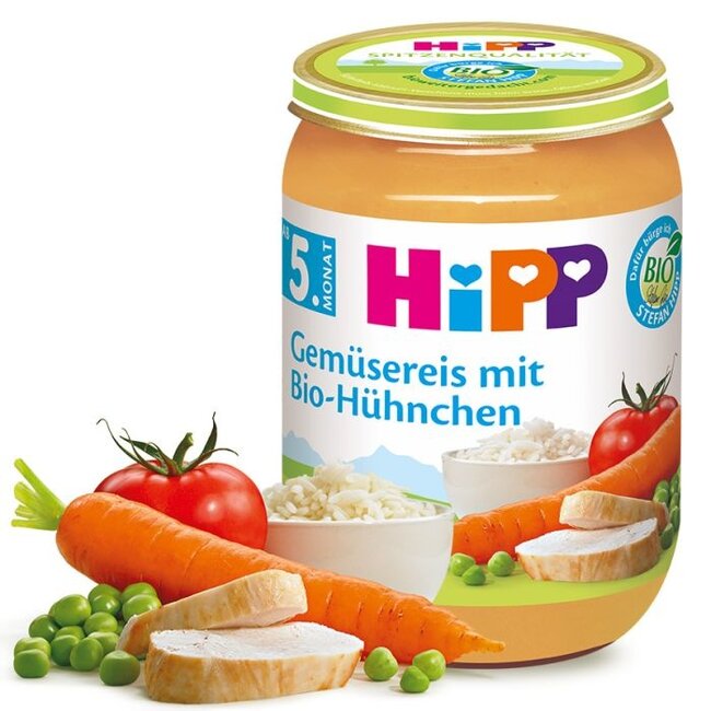 Hipp Menu Groente Rijst & Kip 190g