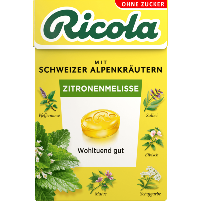 RICOLA Pocketbox Citroenmelisse Kruidenpastilles 50g