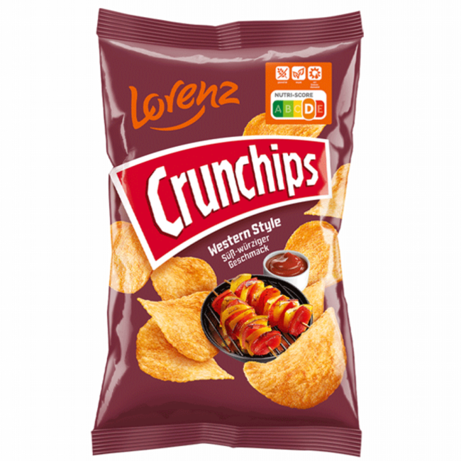 Lorenz Crunchips Western Style Chips 175g