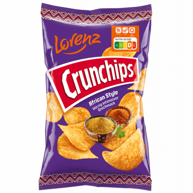 Lorenz Crunchips African Style Chips 150g