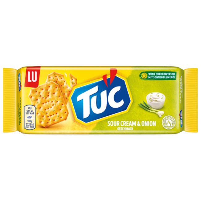 TUC Sour Cream & Onion Crackers 100g