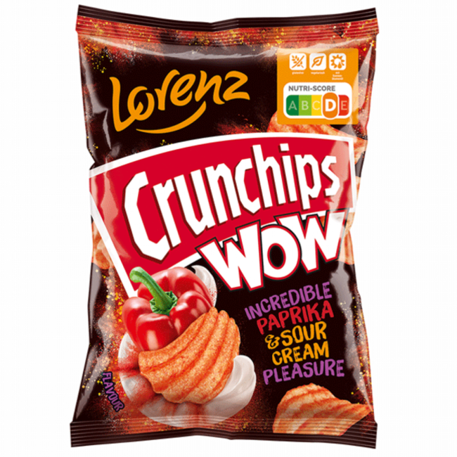 Lorenz Crunchips WOW Incredible Paprika & Sour Cream Pleasure 110g